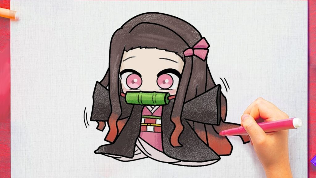 Guía Paso a Paso: Imágenes de Nezuko para Dibujar 1 Guía Paso a Paso: Imágenes de Nezuko para Dibujar