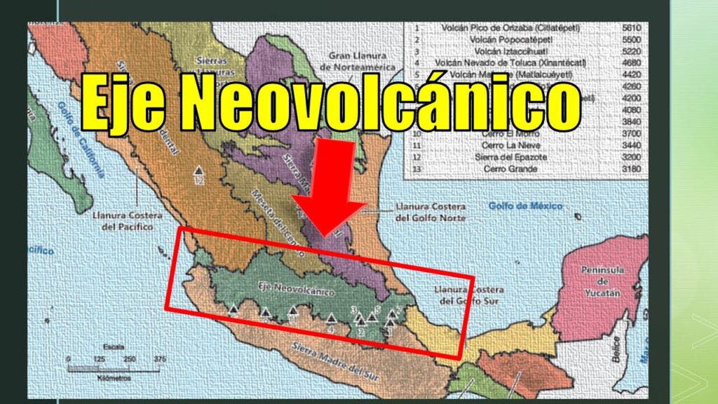 Explorando el Mapa Volcánico de México Detalladamente 1 Explorando el Mapa Volcánico de México Detalladamente
