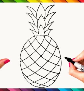 Piña Dibujo para Colorear: Guía Paso a Paso 1 Piña Dibujo para Colorear: Guía Paso a Paso