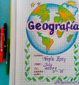 Crear una Portada Atractiva de Geografía para Secundaria